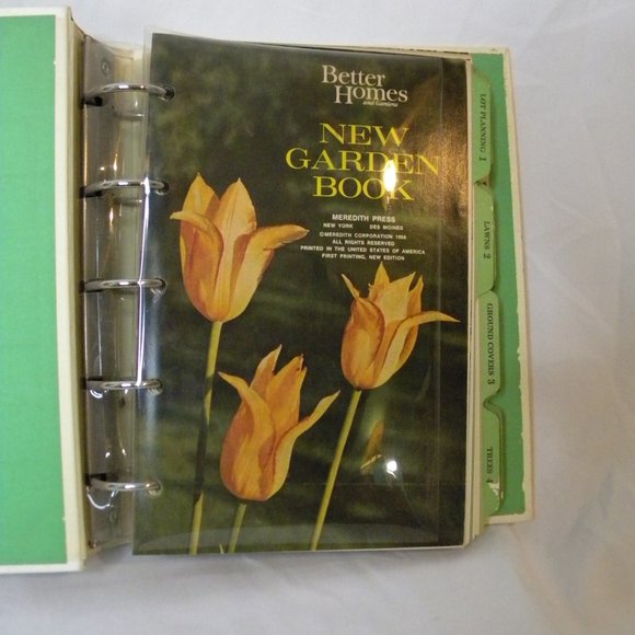 Better Homes and Gardens 1968 Vintage New Garden Book 5 Ring Binder Rose - Picture 3 of 5